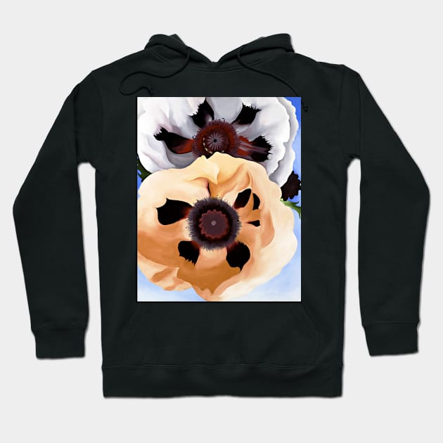 Georgia O'Keeffe Poppies Art Print 1950 American Painter Hoodie by ZiggyPrint